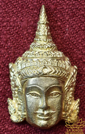 Amulette Masque d’or Phra Lak Na Thong Lakshmana - Très Vénérable Luang Phor Kallong La Magie du Bouddha.