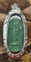 Amulette verte de Phra Siwali (Roon Poon Sap) du Wat Phrakat Tham La Magie du Bouddha.