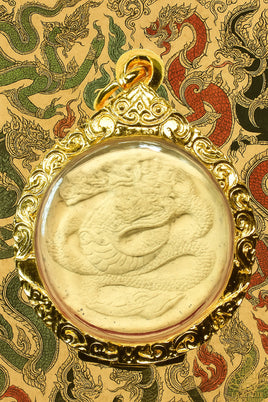 🐉 Amulette Nakaraj (Roi des Nâgas) – Luang Pu Bunlai, Wat Non Sai Thong (Amnat Charoen)