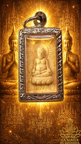 Amulette de fortune Phra Phong Pu Kui - Vénérable Luang Phor Chiew du Wat Choeng Krabue La Magie du Bouddha.