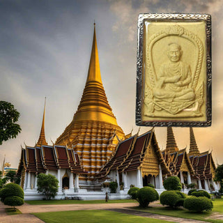 Amulette bénie de Somdet Phra Buddhacarya (Luang Phor Toh) – Wat Rakhang 2010 – Khata Chinabunchon complet au dos La Magie du Bouddha.