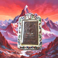 Amulette Phra Somdej en pierres reliques Phratat Deng (Wat Saphan Thai Norasing) La Magie du Bouddha.