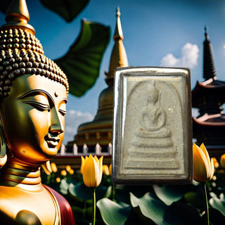 Amulette Phra Somdej Roon Sai Sanya (Nakhon Si Thammarat) La Magie du Bouddha.