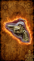 Golden Pistol Amulet of Protection and Prosperity - Venerable Luang Phor Phet Vajasit