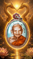 Roop Lor portrait amulet of Luang Phor Hong Promapanyo consecrated in 2011 at Wat Petchaburi