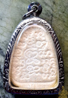 Rare amulette ancienne (1986) Phra Somdej Leb Mue (Run Sam Lham) – Ajarn Thiang Nuammana du Samnak Ban Mee Dee