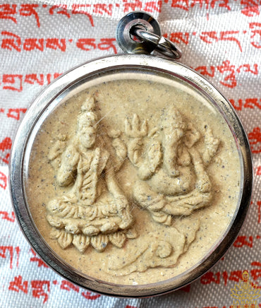 Amulette sacrée Shiva et Ganesh (édition spéciale 2017, Bangkok – 100 Maîtres) La Magie du Bouddha.