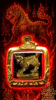 Amulette Singharaj en laiton - Lion mystique de Thaïlande La Magie du Bouddha.