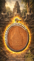 Grande amulette du temple de Mahaboddhi. magiedubouddha