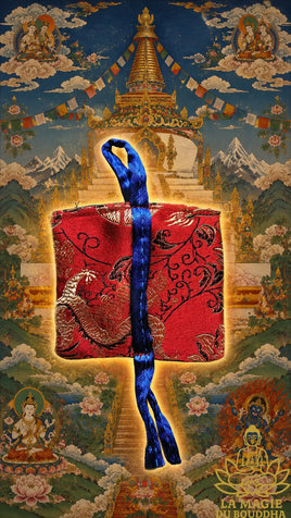 Amulette Tibétaine Dtagrol du Stoupa d'Atisha - Purifie le Karma par contact. La Magie du Bouddha.