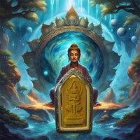 Amulette Tao Wessuwan en poudre sacrée – Roon Sang Baramee 69 (2017) – Wat Jaengnok La Magie du Bouddha.