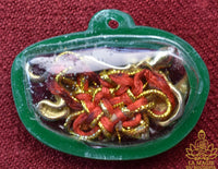 Amulette rhinocéros consacrée par Luang Phor Samrit Kumpiro La Magie du Bouddha.