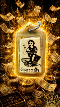 Takut de fortune de Mae Nang Kwak béni au Wat Tak Fah par LP Thong et LP Bok (années 1970) La Magie du Bouddha.