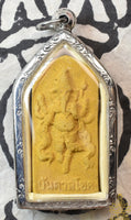 Amulette Ganesha debout – Pâte d'encens sacré – Wat Chedi (Nakhon Si Thammarat) La Magie du Bouddha.
