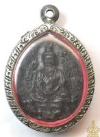 Lersi Amulet in Black Resin of Sacred Plants – Venerable Luang Phor Phromma of Wat Hin Panang Koi