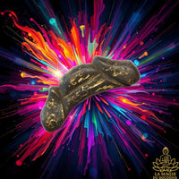 Très ancienne amulette Palat Khik double tête en bois sculpté La Magie du Bouddha.