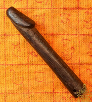 Palad Kick phallic amulet in carved wood - Protection, luck and fertility - Origin Surin / Sisaket