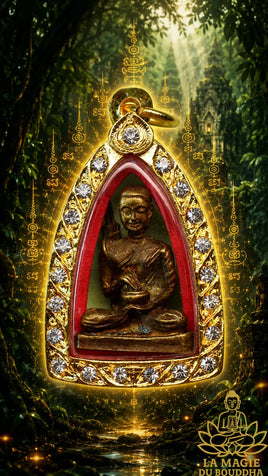 Amulette Thaï de Phra Siwali en bronze