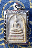 Petite amulette ancienne Phra Somdej (avec Phratat) - Wat Rakhang Kositharam. La Magie du Bouddha.