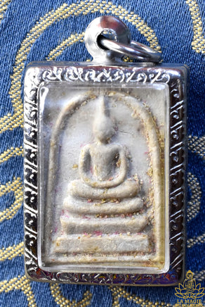 Petite amulette ancienne Phra Somdej (avec Phratat) - Wat Rakhang Kositharam. La Magie du Bouddha.