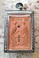 Amulette Salika Kru rouge bénie par Luang Phor Foo (Wat Bang Samak, 2006) La Magie du Bouddha.