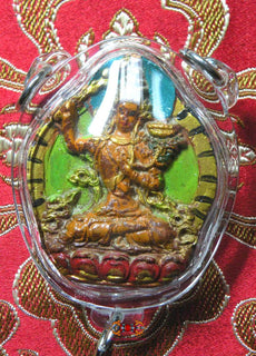 Grande amulette Tibétaine Tsa Tsa de Manjushri - Sa Sainteté le Dalaï Lama. La Magie du Bouddha.