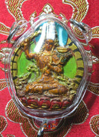 Amulette tibétaine de manjushri bénie par le dalai lama.