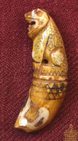 Amulette Tigre Kiaow Seuar en dents de singes sacrés – Temple des singes de Prang Sam Yod