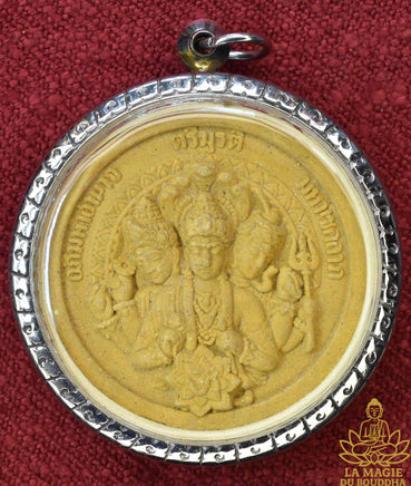 Grande amulette Jatukham Rammathep Maha Choklap Roon Abhimaha Amnat Trimurti - Wat Tham Wang Hin La Magie du Bouddha.