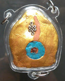 Grande amulette Tibétaine Tsa Tsa du Bouddha de longue vie Amithayus - Sa Sainteté le Dalaï Lama.