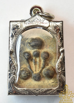 Rare amulette ancienne Phra Pidta Kraduk Phi Phra Ajarn Noo Wat Po Ta Tian (1942) La Magie du Bouddha.
