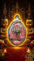 Amulette aux cinq Khuman Thep - Vénérable Kruba Aen La Magie du Bouddha.