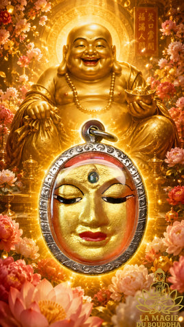 Buddha Face Amulet consecrated by Phra Ajarn Song