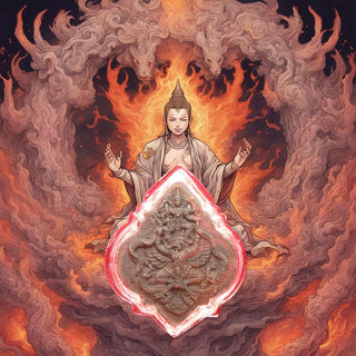 Amulette de Narayana sur le Garouda - Très Vénérable LP Solas. La Magie du Bouddha.
