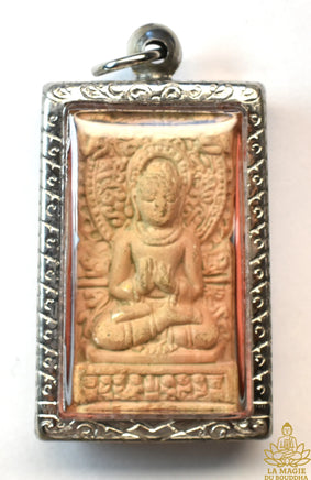 🪷 Amulette du Bouddha Shakyamouni – Luang Phor Charoen – Wat Ampawa (Singburi), 2002 La Magie du Bouddha.
