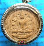 Grande amulette des Bouddha Luang Phor Khao Takhrao et Luang Phor Moh - Wat Khao Takhrao.