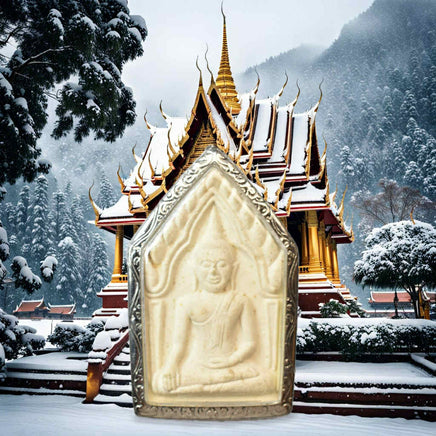 Amulette Phra Khunpen avec quatre Khuman Thong – Luang Phor Mahaso (Wat Pa Kham Kaen, 2015) La Magie du Bouddha.