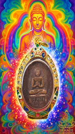 💫 Médaille Phra Pathomma Thepsana Maha Muni Sri Maha Pho Ti Lokkanat - Wat Pa Thamachat La Magie du Bouddha.