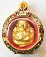 Rare amulette Look Aum Phra Sanghajai - Très Vénérable Luang Phor Poon du Wat Pailom La Magie du Bouddha.