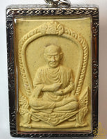 Amulette bénie de Somdet Phra Buddhacarya (Luang Phor Toh) – Wat Rakhang 2010 – Khata Chinabunchon complet au dos La Magie du Bouddha.