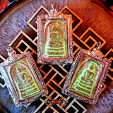 Amulettes Phra Somdej alchimiques fluorescentes - Vénérable Phra Ajarn Challo.