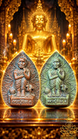 Amulette feuille de l’arbre du Bouddha – Très Vénérable Luang Phor Suwang (Première édition) La Magie du Bouddha.