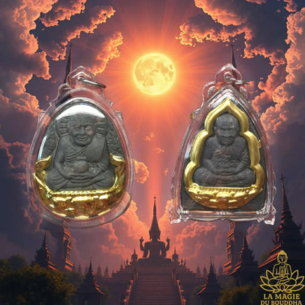 Amulette Luang Phor Thuat – Roon Bua Phon Nam (Pim Jumbo) – Wat Sri Bappat Wanaram (Chonburi) La Magie du Bouddha.