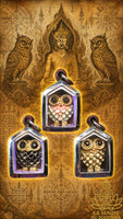 Amulettes hiboux sacrés Nok Hou - Vénérable Phra Ajarn Song La Magie du Bouddha.
