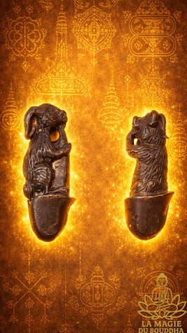 Amulettes Palat Kick alchimique des animaux du zodiaque chinois - Vénérable Luang Phor Sawae Ilisampano La Magie du Bouddha.