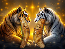 Kiaow Seuar Tiger Amulet made from Sacred Monkey Teeth – Prang Sam Yod Monkey Temple