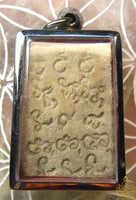 Amulette ancienne Phra Somdej avec inscriptions mystiques