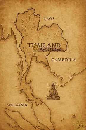 Amulette noire Luang Phor Thuat – Éléphants & Svastika sacrée (Phutta Uttayan Maharaj, 2010) La Magie du Bouddha.