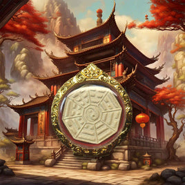 🜂 Amulette Bagua du Yin-Yang – Wat Leng Nayee (Bangkok)
