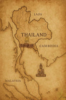 Amulette ancienne Phra Somdej – Wat Rakhang – Début XXe siècle – Reliquaire décoré La Magie du Bouddha.